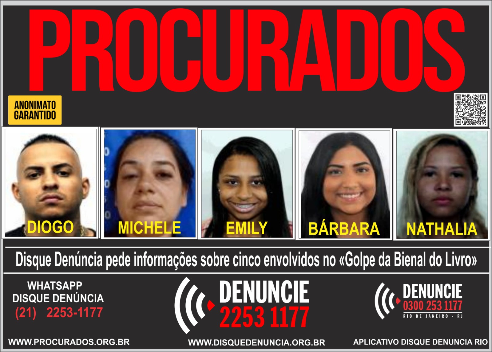 Disque Denúncia pede informações sobre quadrilha especializada em golpes para assinaturas de revistas, no Rio